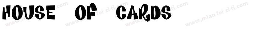 house of cards字体转换